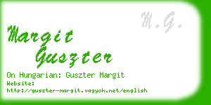 margit guszter business card